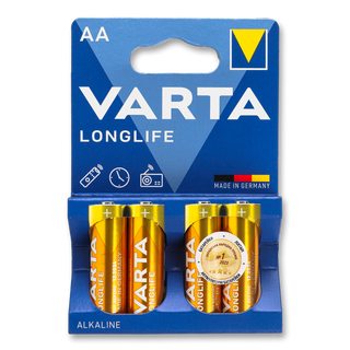Батарейка Varta Longlife AA 4шт/уп