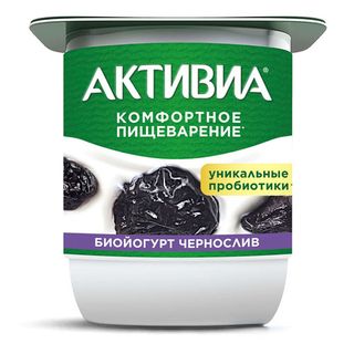 იოგურტი  შავი ქლიავი/აქტივია/ 110გრ