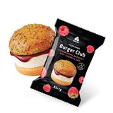 Морозиво Бургер клаб з малиновим джемом 85 г ТМ Рудь