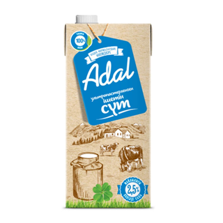 МОЛОКО ADAL 2,5% 0,95 Л ТВА