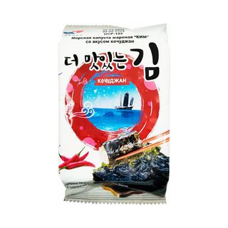 Обжареные водоросли Roasted Laver Кочуджан 5 гр