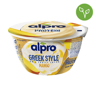 Йогурт соєвий ферментований Alpro грецький стиль з манго 2.7% 150 г