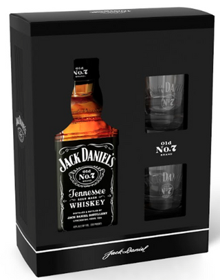 Jack Daniel's 0,7 L 40 % Gift Pack 2 Glasses - ვისკი ჯეკ დენიელსი