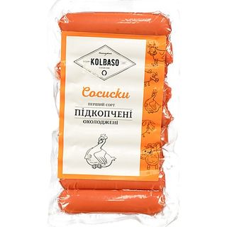 Сосиски Kolbaso 325г підкопчені 1г в.п
