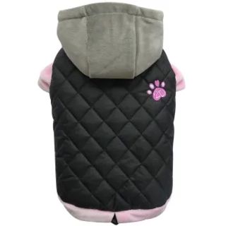 ქურთუკი, ვარდისფერი/ნაცრისფერი, ზომა: S (W341/S)