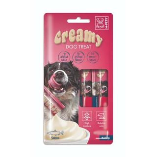 M-PETS - CREAMY ძაღლის  სასუსნავი კრემი, ორაგული -  60გ/4ც