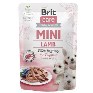 Brit Care Mini pouch з філе ягнят в соусі для собак для цуценят, 85 г