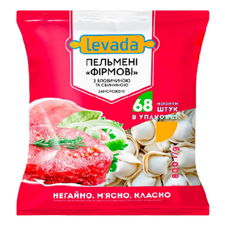 Пельмені Левада Яловичина та Свинина 800г
