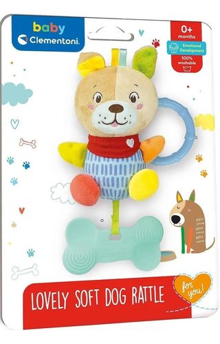 Baby Clementoni - რბილი საჩხარუნო ძაღლი