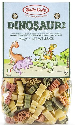 Паста Dalla Costa Динозаври з Томатом і Шпинатом 250 г