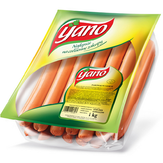 Сосиски Яно Паровки Курячі 1с 1кг