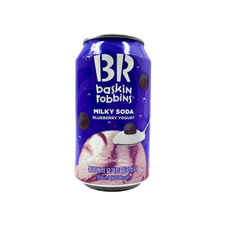 НАПИТОК МОЛОЧНО-ГАЗИРОВАННЫЙ BASKIN ROBBINS ЧЕРНИЧНЫЙ ЙОГУРТ Ж/Б 350МЛ