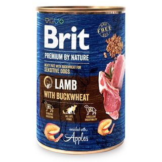 Brit Premium by Nature консерви для собак, ягня/гречка, 800 г