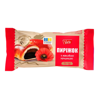 Пиріжок Varto з маковою начинкою 75 г