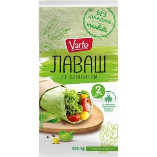 Лаваш Varto зі шпинатом 200 г
