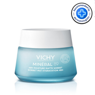ვიში - მინერალ 89 სახის კრემი  დამატენიანებელი ცხიმიანი კანის მსუბუქი  48სთ 50მლ 4104 Vichy - Mineral 89 Moisturizing Cream 48-hour for Oily Skin Matte Sorbet 50ml 4104