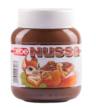 შოკოლადის კრემი თხილით 750გრ ნუსა