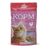 Корм 100 г Розумний вибір для дорослих котів усіх порід з куркою