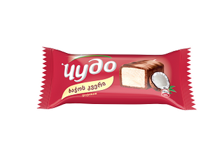 მოჭიქული ყველი /ჩუდო/ ქოქოსი (23%) 40გრ