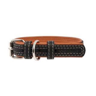 Нашийник Collar WAUDOG для собак Soft шкіряний чорний 25мм/38-49см