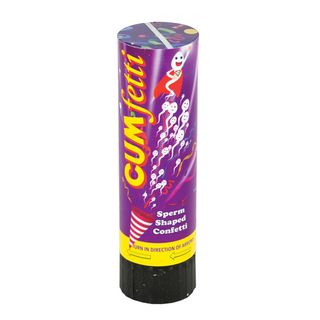 Cumfetti Sperm Shaped Confetti Party Popper (5022782127244)