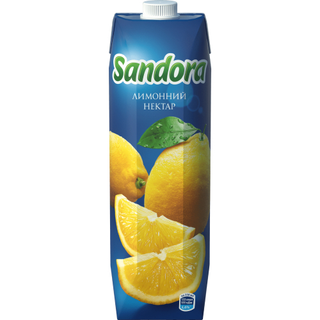 Лимонний нектар Sandora неоствітлений пастеризований 0.95л