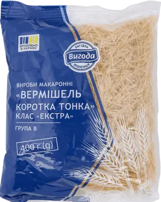 Макаронні вироби Вигода Вермішель 400 г