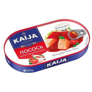 ორაგული ტომატის სოუსში "კაიჯა" 170 გრ / 4751007732833