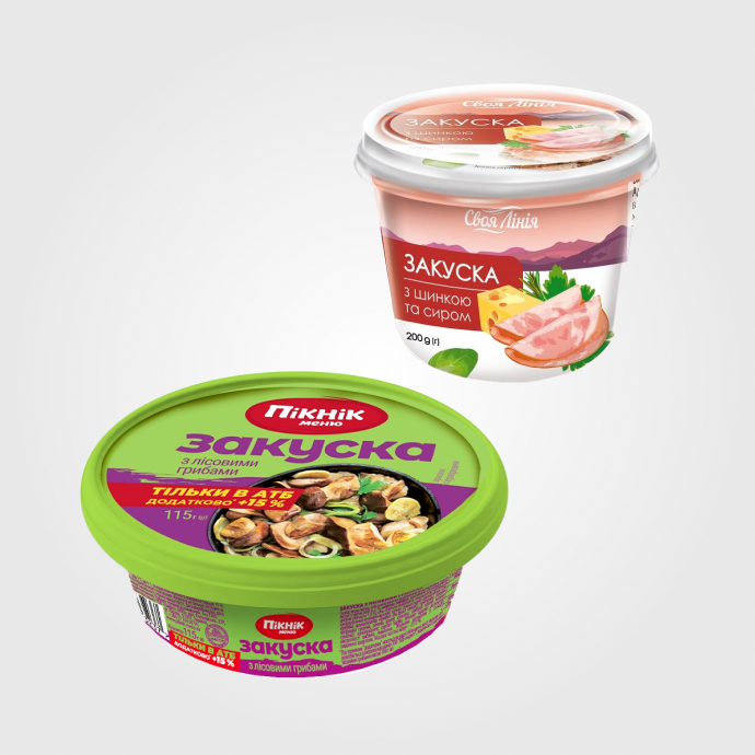 Бутербродні масла, закуски, пасти.