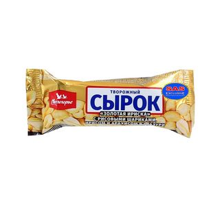 Պանրիկ բրնձի հատիկներով, իրիսով և գետնանուշով «Свитлогорье» 50գ