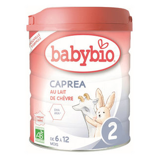 ბეიბიბიო - თხის რძე 2 ორგანული /6-12თვ/ 800გრ 0524 Babybio - CAPREA 2. goats milk. follow-on milk powder. 6-12 m. organic. 800 m