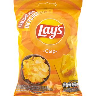 ЧИПСЫ КАРТОФЕЛЬНЫЕ LAY'S СО ВКУСОМ СЫРА 140ГР