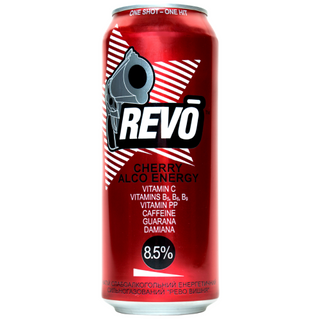 Напій слабоалкогольний Revo Cherry сильногазований 8.5% 0.5л