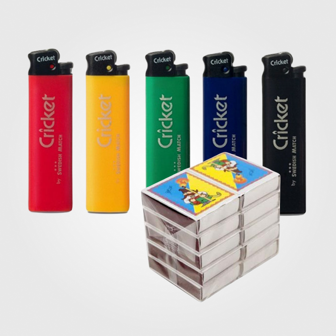 Сірники, запальнички.