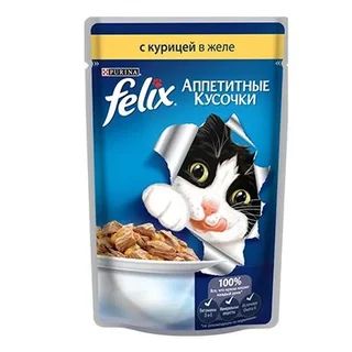 ფელიქსი ჟელე ქათმით 85გრ