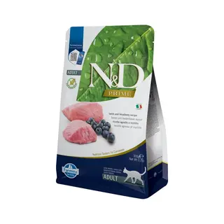 Корм сухий Farmina N and D Grain Free PRIME LAMB and BLUEBERRY ADULT для котів 300г