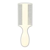 Гребінь двосторонній пластиковий з ручкою густий/середній зуб 14 см