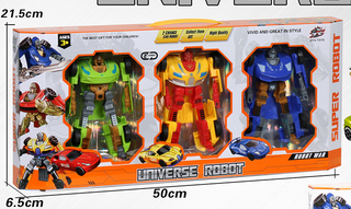 ტრანსფორმერი/2-in-1 Racing Transforming Mecha (3 Pcs)(A)