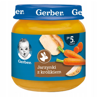 გერბერი - სადილი ბოსტნეული კურდღლით /5თვ+/ 125გრ 2158 Gerber - Lunch Vegetables with Rabbit /5m+/ 125g