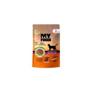 My Food კატა, საქონლის ხორცი ჟელეში - ზრდასრული 85 გრ.