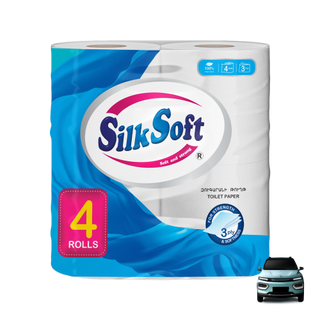 Զուգարանի թուղթ «Սիլկ Սոֆթ» եռաշերտ 4հտ