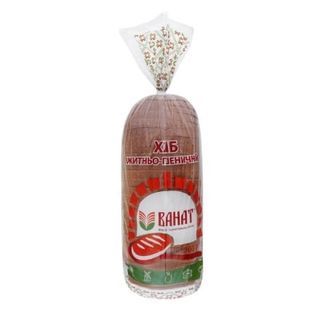 Хліб 700 г ВАНАТ Житньо-пшеничний подовий нарізаний ж/пш п/ет