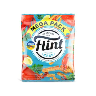 Сухарики Flint 100г Краб