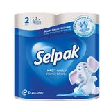 სამზარეულოს ქაღალდი თეთრი 3 ფენა / სელპაკი /2 ც