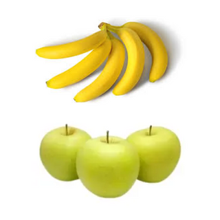 Яблуко Голден 1кг + Банан 5 шт