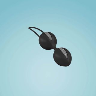 Вагинальные Шарики Smartballs Duo От Fun Factory [серо-черный ] (10.44.2)