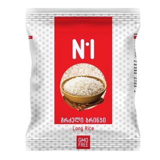 ბრინჯი გრძელმარცვლიანი 900 გრ N1