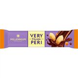 Батончик Millennium Very Peri молочний шоколад арахіс родзинки солона карамель 34 г