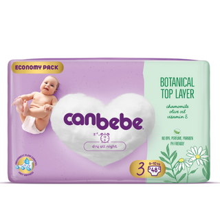 ქანბებე - ბავშვის საფენი ზ-3 /6-10კგ/  #48 5239 Canbebe - baby diaper Z-3 /6-10 kg/ No. 48