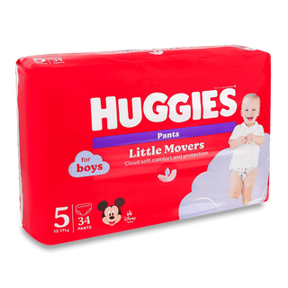 Підгузки-трусики для хлопчиків Huggies Pants 5 (12-17 кг) 34шт